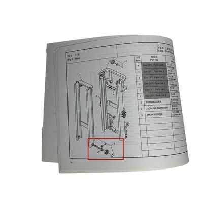 Forkliftlager Mastlager Roller Komplex-Roller-Assy 3M3H-302000C für CPC D 20-35