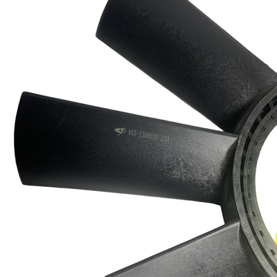 YUCHAI Gabelstapler Teile 483-1308010 Schwarz Kunststoff Radiator Lüfter Klinge mit 2,6 kg Gewicht