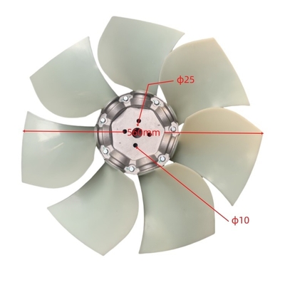 Stahl-Kunststoff-Kühlerblade H5T01-00501 für QSF3.8 QSB4.5 Komponenten für Gabelstapler